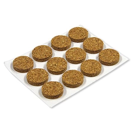 Richelieu Richelieu America 235700 1.5 in. TruGuard Cork Round Self Adhesive Cork Pads 235700